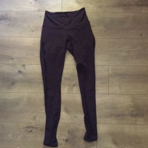 Maroon lululemon leggings